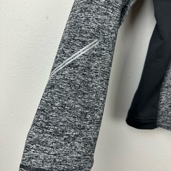 Brooks Running Full Zip Hooded Jacket Heathered Black Small - Picture 6 of 9